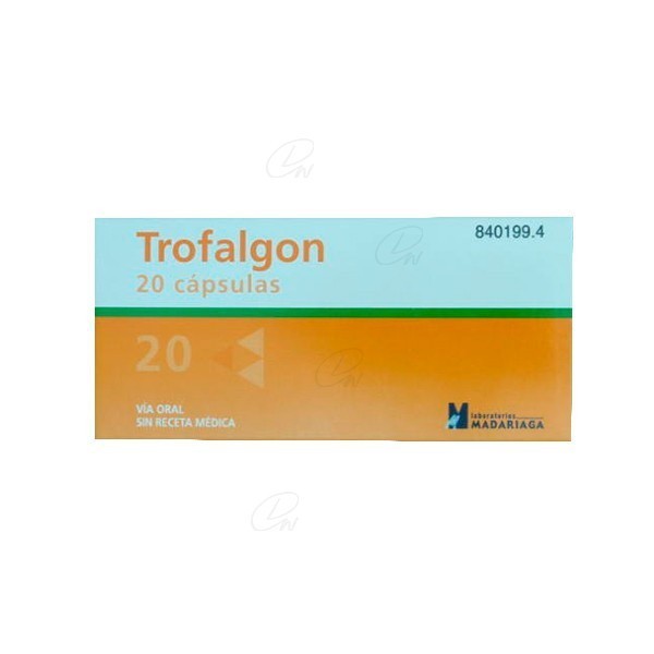 TROFALGON CAPSULAS DURAS, 20 cápsulas
