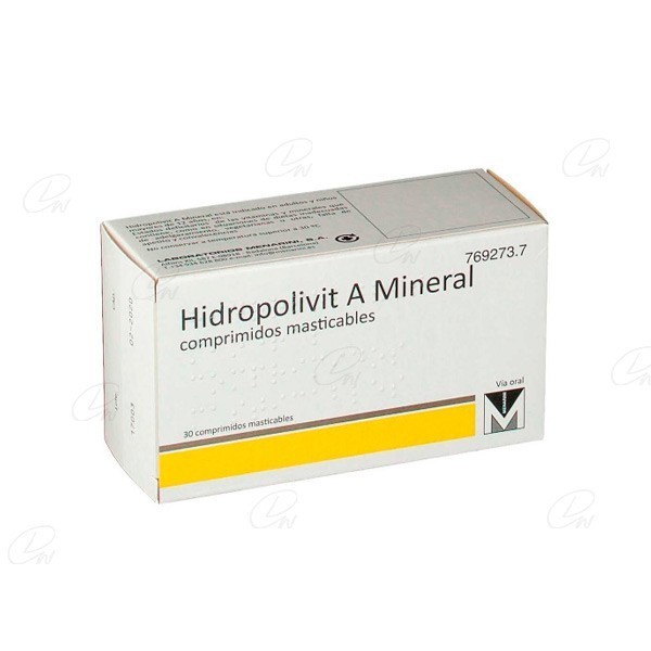 HIDROPOLIVIT A MINERAL COMPRIMIDOS MASTICABLES, 30 comprimidos