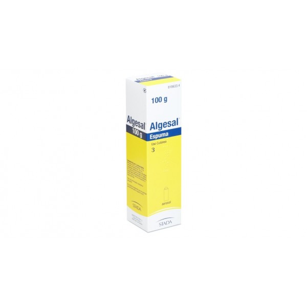 ALGESAL ESPUMA, 1 envase a presión de 100 g