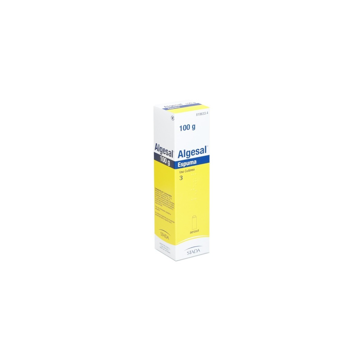 ALGESAL ESPUMA, 1 envase a presión de 100 g