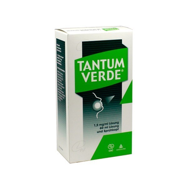 TANTUM VERDE 0,51 MG/PULSACION SOLUCION PARA PULVERIZACION BUCAL, frasco de 15 ml