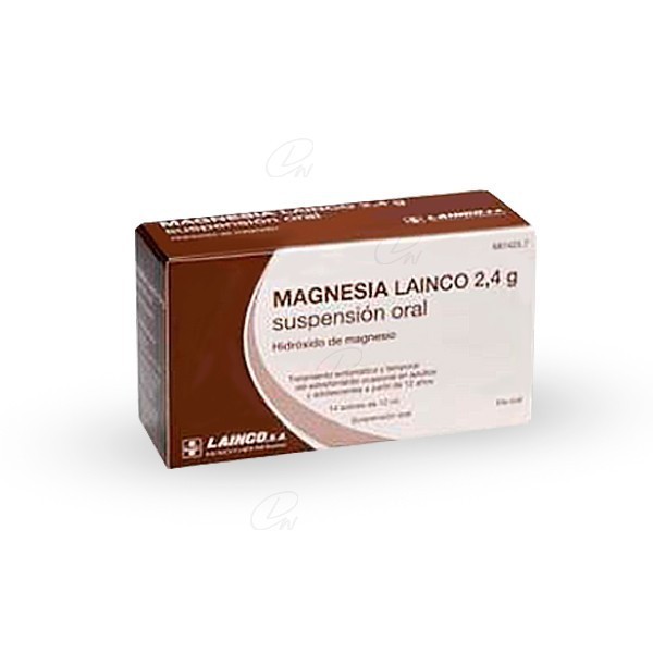 MAGNESIA LAINCO 2,4 g SUSPENSION ORAL, 14 sobres de 12 ml