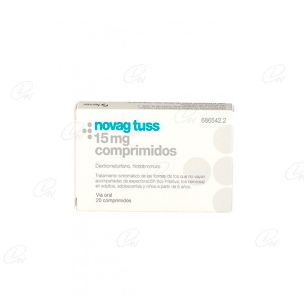 NOVAG TUSS 15 mg COMPRIMIDOS, 20 comprimidos