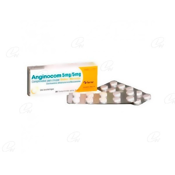 ANGINOCOM 20 COMPRIMIDOS PARA CHUPAR NARANJA