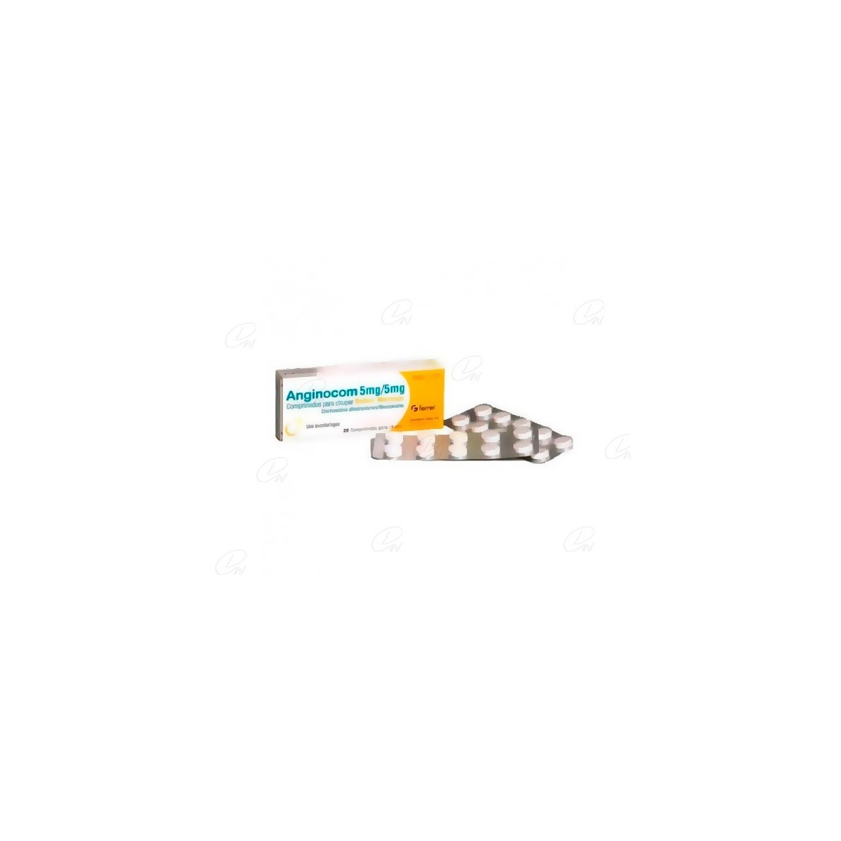 ANGINOCOM 20 COMPRIMIDOS PARA CHUPAR LIMON