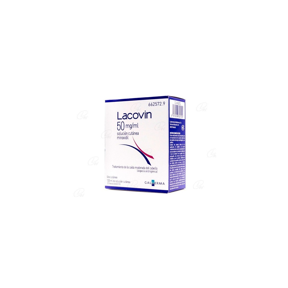 LACOVIN 50 mg/ml SOLUCIÓN CUTÁNEA, 2 frascos de...