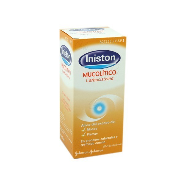 INISTON MUCOLITICO 50 mg/ml SOLUCION ORAL, 1 frasco de 200 ml