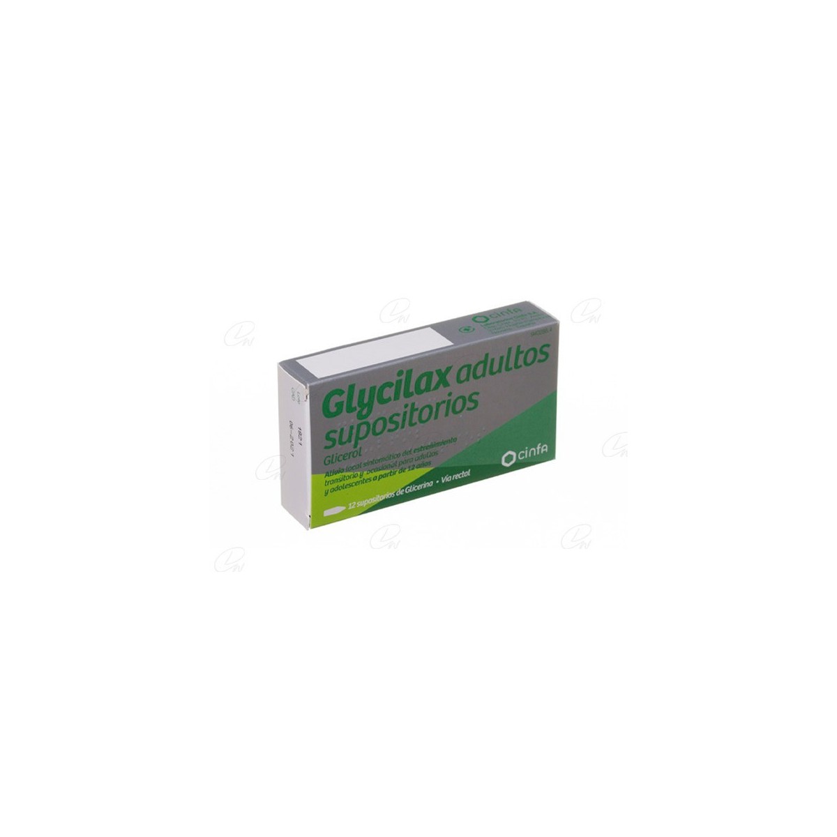 SUPOSITORIOS DE GLICERINA GLYCILAX ADULTOS, 12...